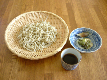 蕎麦と茗荷