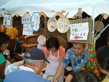 蕎麦の模擬店