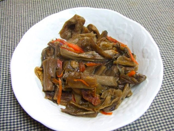 油揚げとニンジンの旨煮