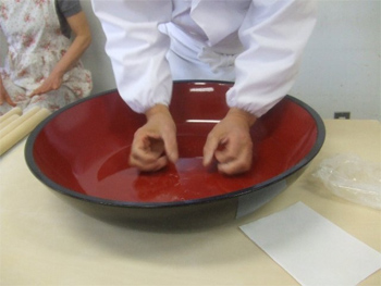 揉みの際の指