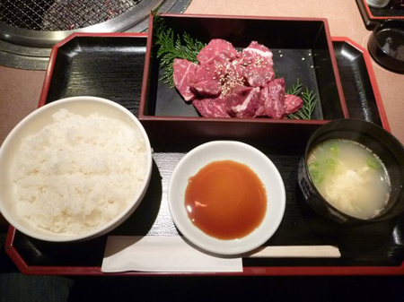 ハラミ定食200g