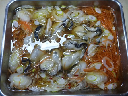 牡蠣の南蛮漬け