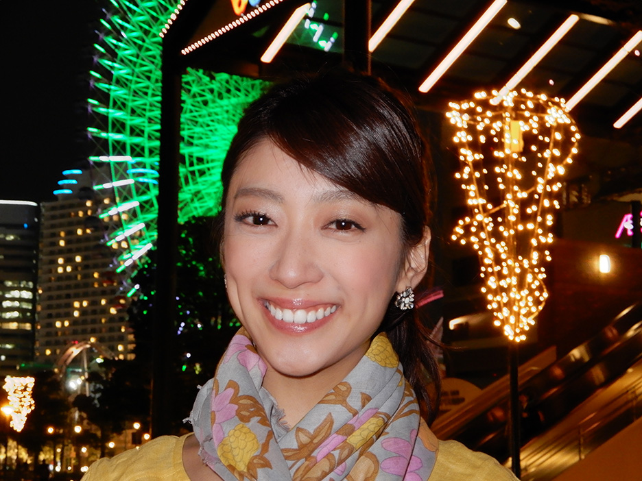夜景も人物もブレずにキレイ「くっきり夜景ポートレート」