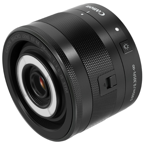 製品写真：キヤノン EF-M28mm F3.5 マクロ IS STM