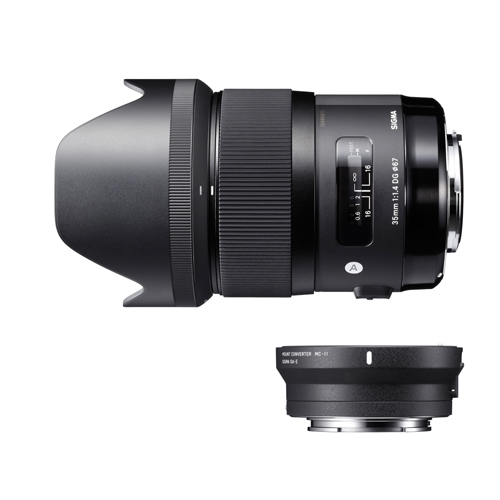 製品写真：シグマ 50mm F1.4 DG HSM + マウントコンバーター MC-11 キット キヤノン用