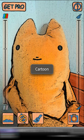 カメラを向けたらイラスト風に!