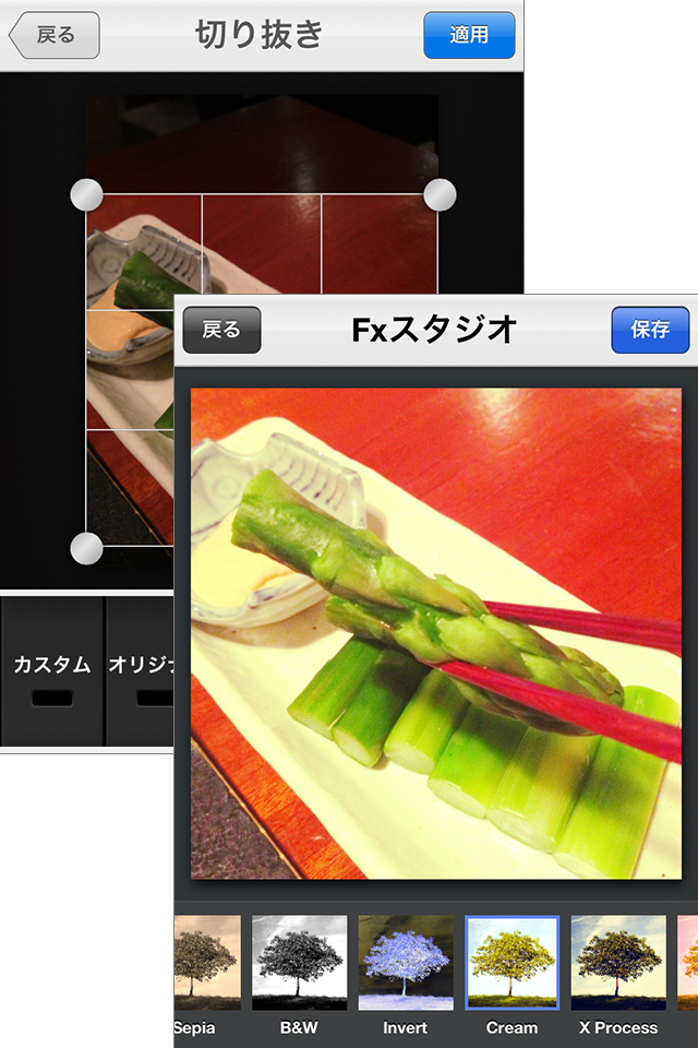 アルバムデザインの変更や、写真の加工もできちゃいます!